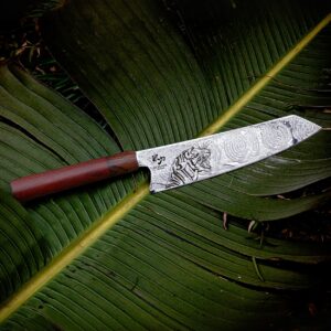 Tigritude II. 2023 - Damascus Chefs Knife 205 mm.