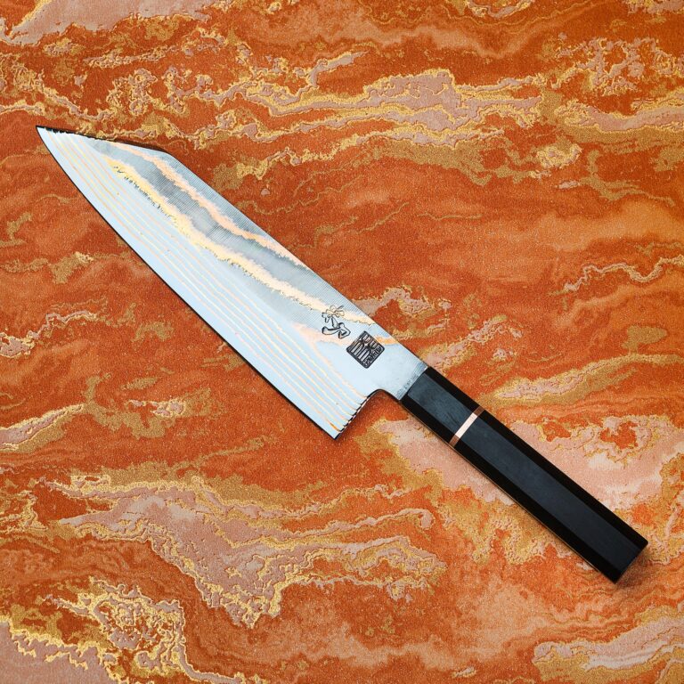 FORGE Blood & Fire copper Damascus chef's knife