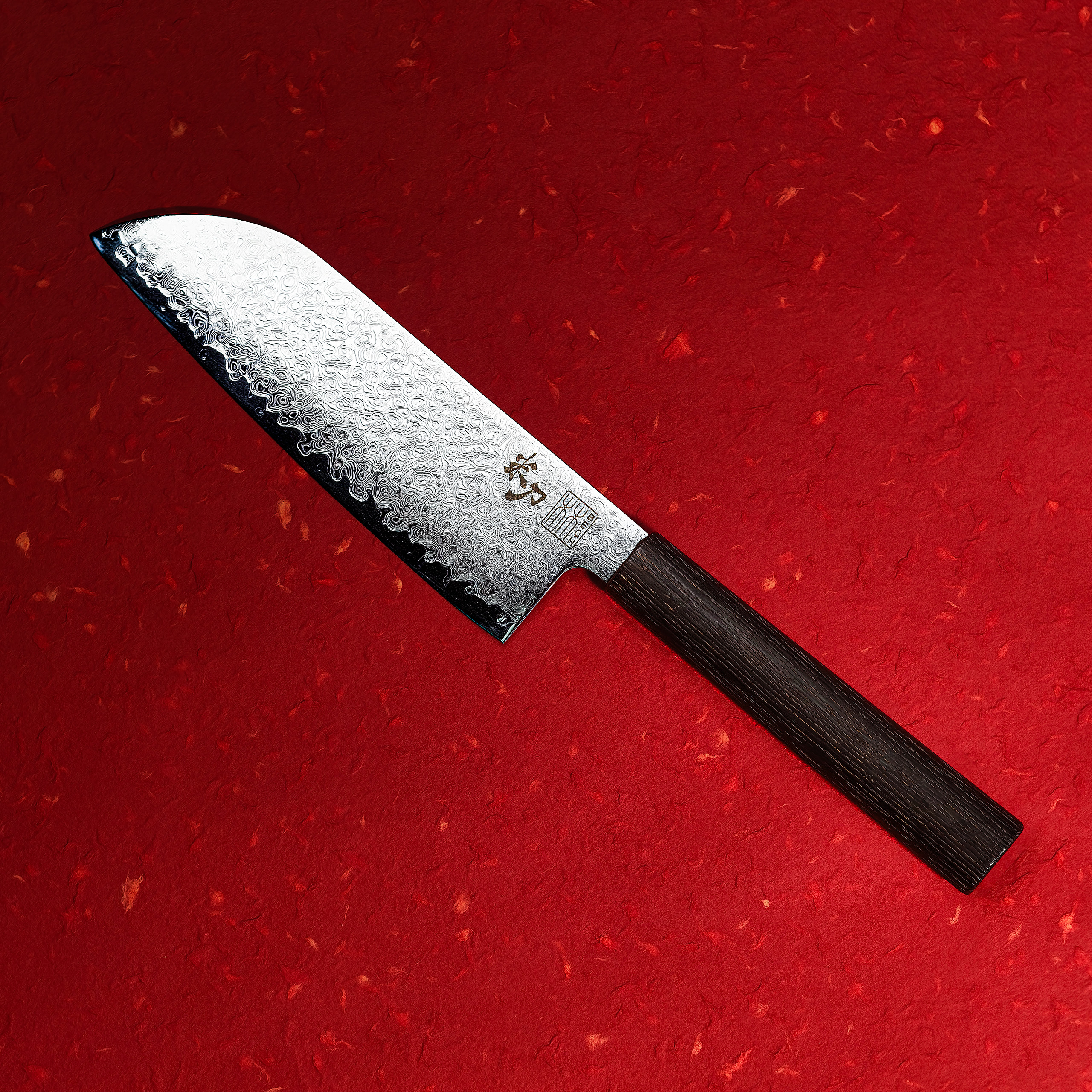 FORGE - Loss and Gain - Damascus Santoku Knife