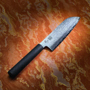 FORGE - Loss and Gain - Damascus Santoku Knife