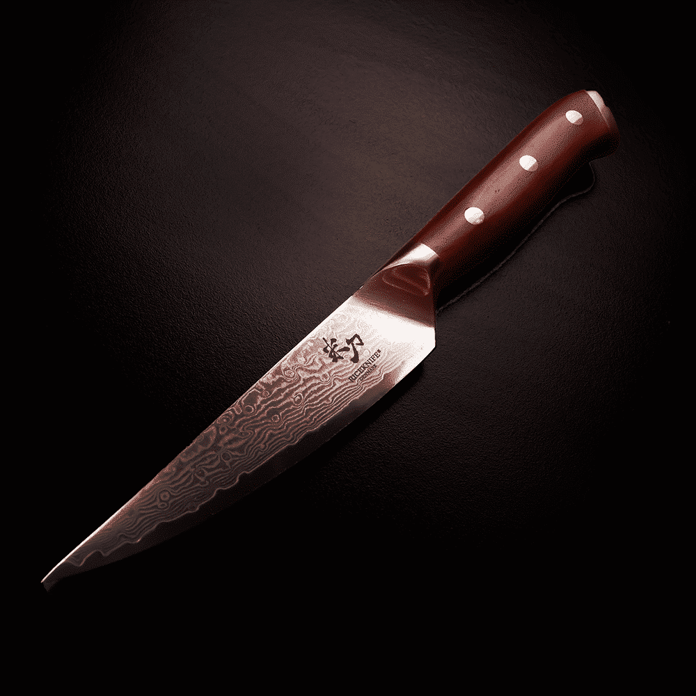 Luxurious exclusive Damascus steel steak knife with a Cocobolo handle – ECLIPSES YUAN