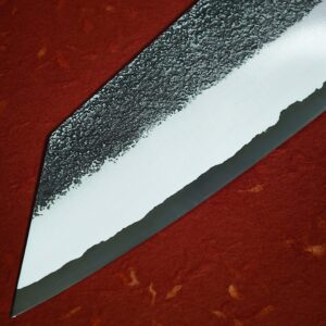 FORGE Ash & Chrome Aogami No. 2 chef’s knife with Pink Oak and Cocobolo handle, view 2